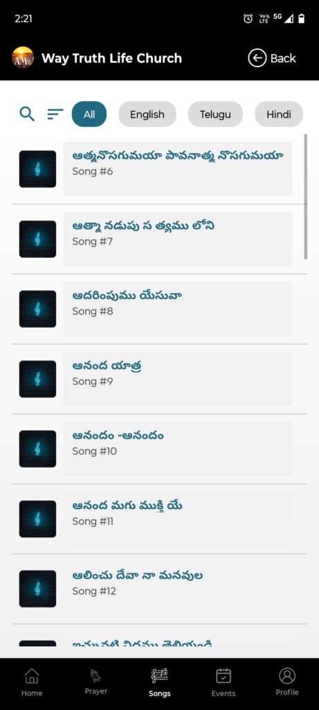 Songs & Worship